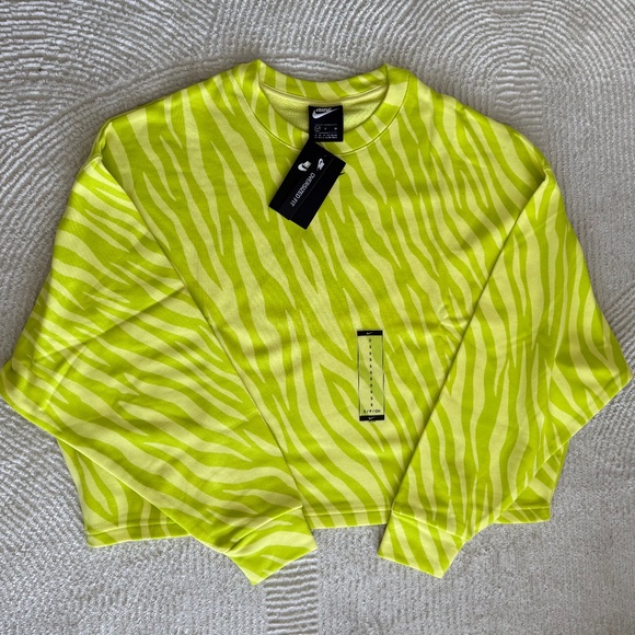 Nike NSW Icon Clash Crewneck Sweatshirt oversized women’s Sz S - Picture 8 of 8